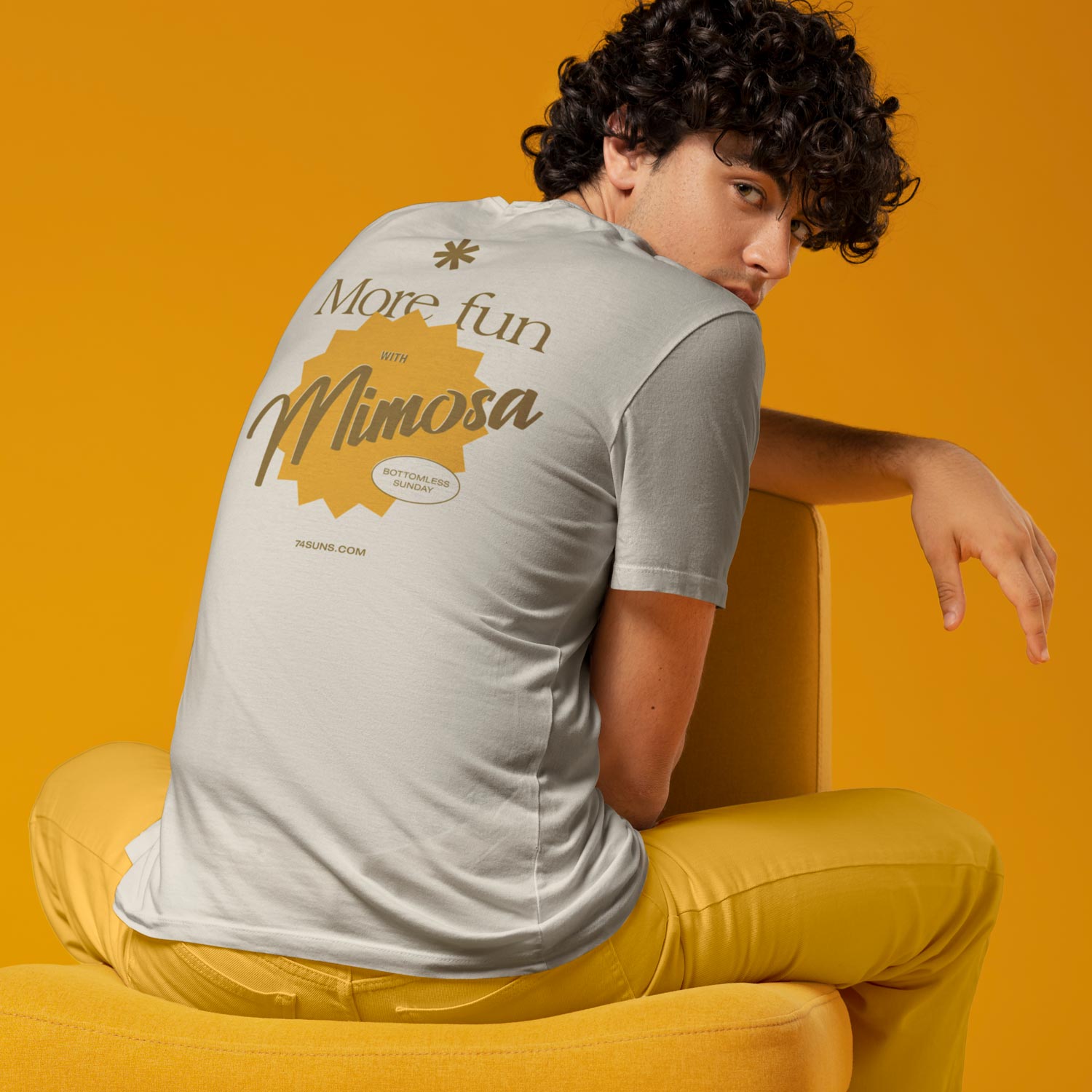 74 SUNS Branding Mimosa T-shirt Design