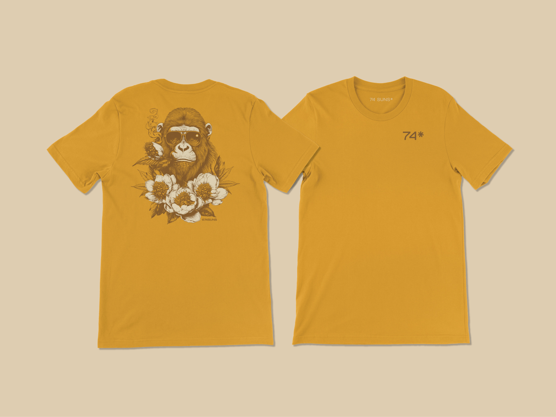 74 SUNS Gorilla Glue T-shirt Design
