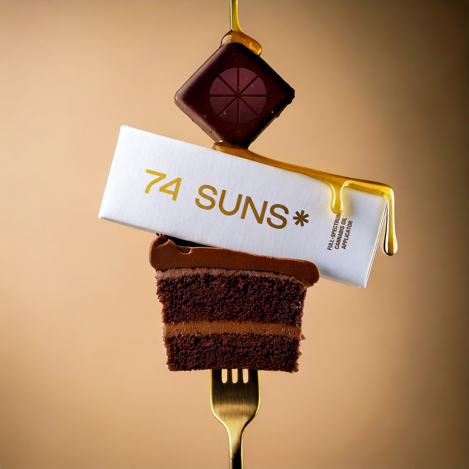 74 SUNS Lifestyle Photography Truffle Cake Cannabis Package Design