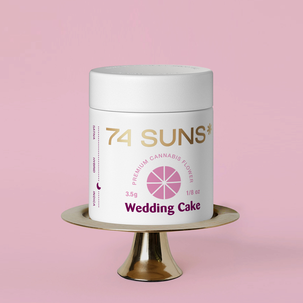 74 SUNS Wedding Cake Package Design