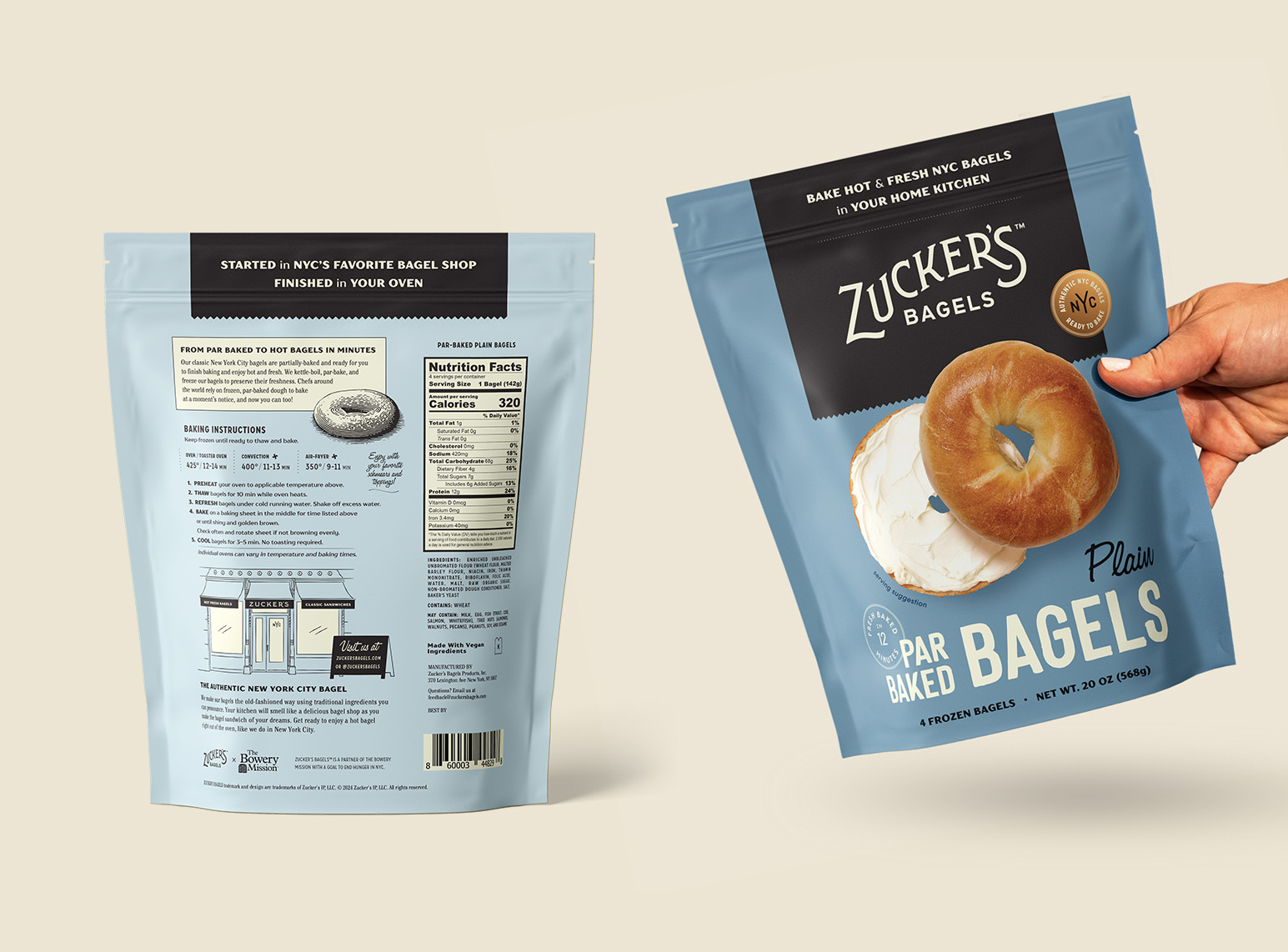 Zucker's Bagels Package Design