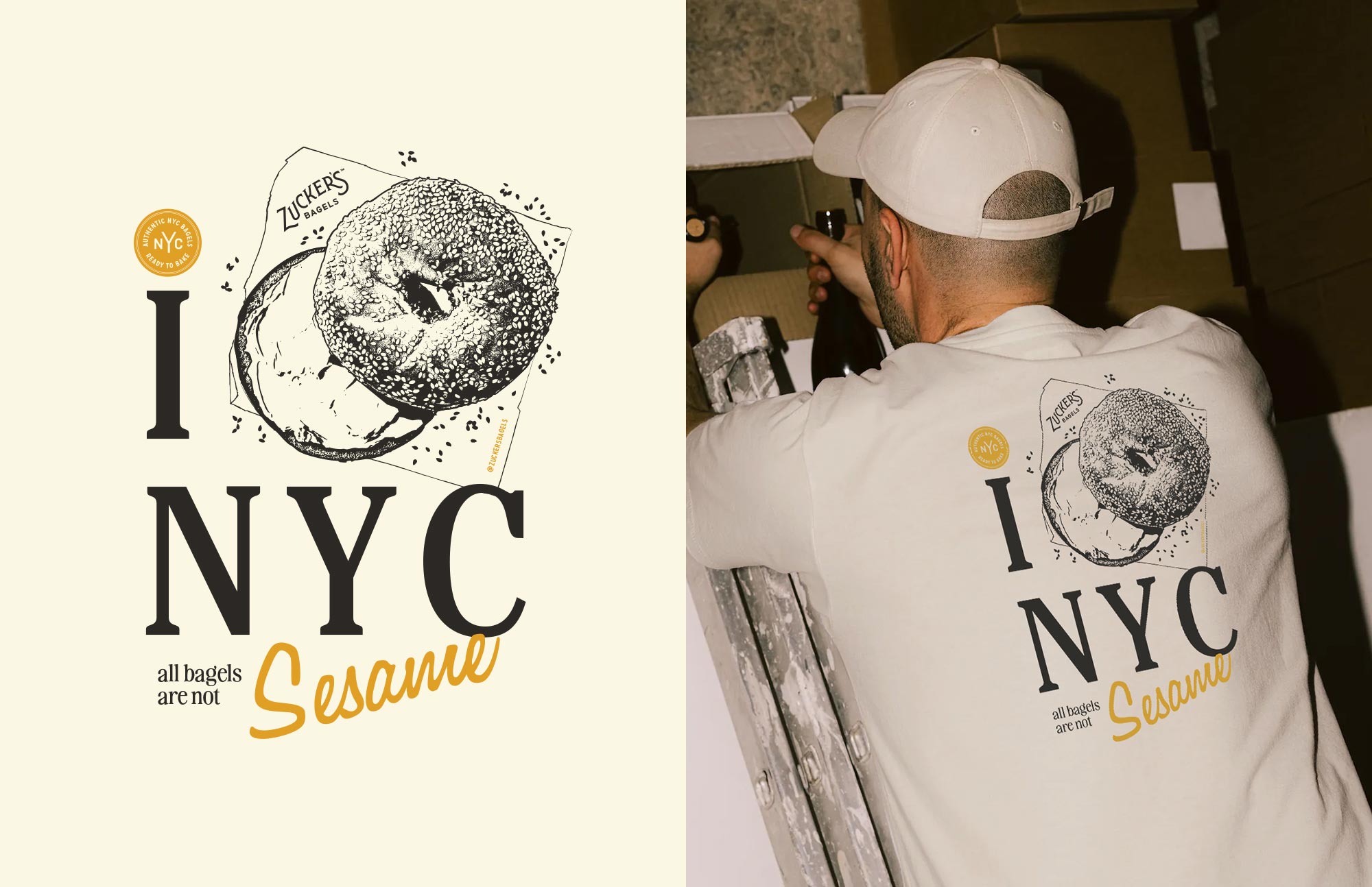 Zucker's Bagels T-Shirt Design